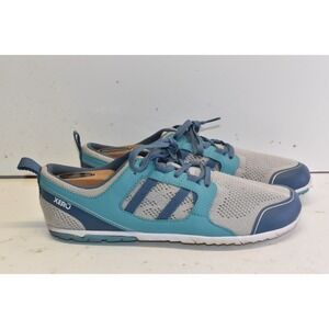 Xero Shoes Zelen Trail Running Shoes Grey/Blue Womens Size 9.5 Minimalist Bare